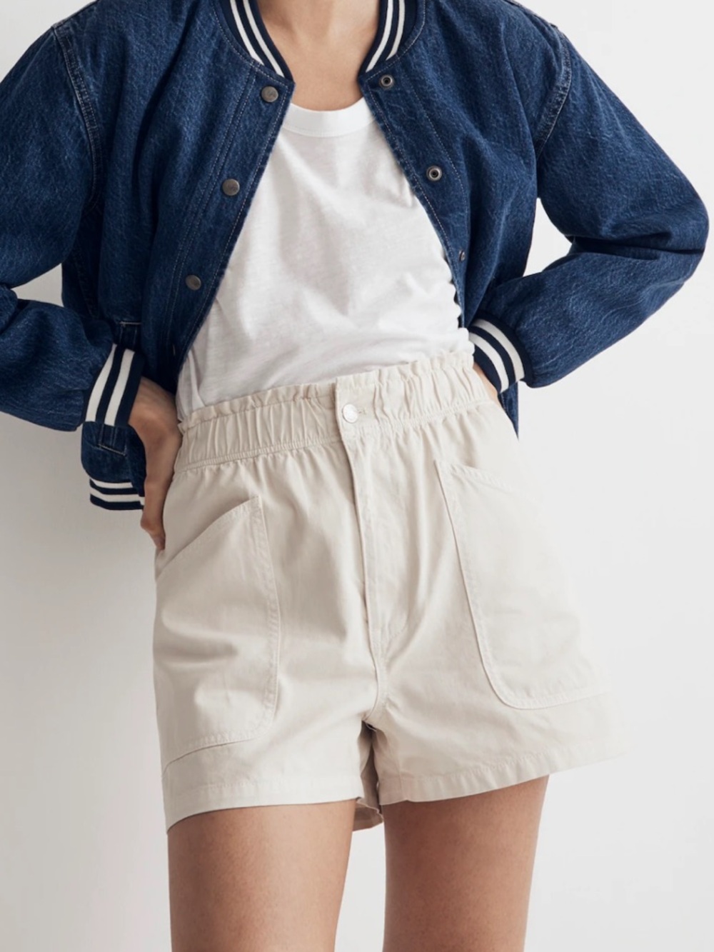 Madewell Pull-On Paperbag Utility Shorts